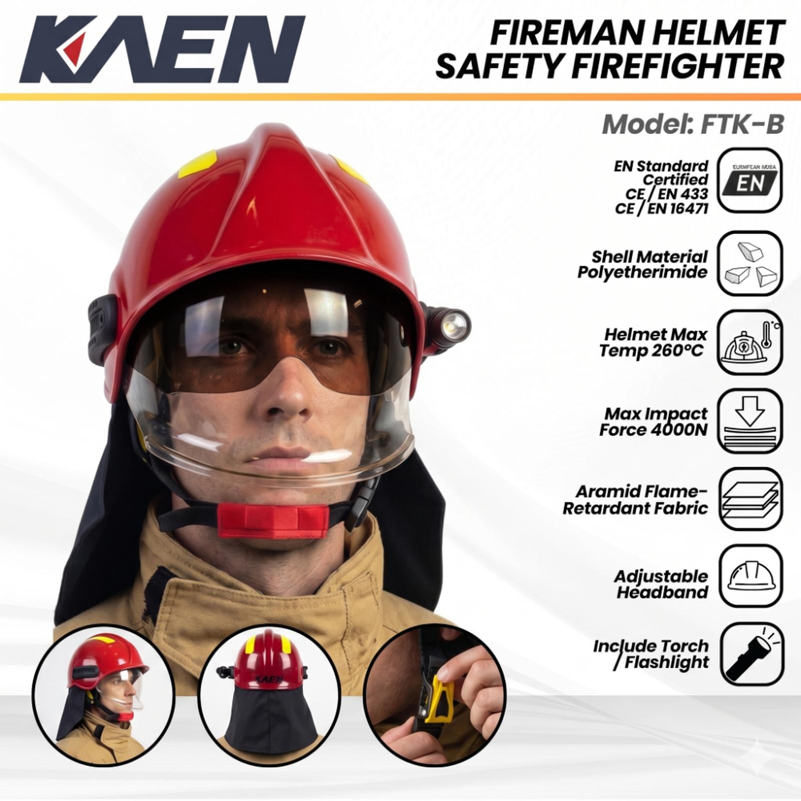 KAEN FTK-B Helm Pemadam Kebakaran